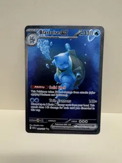 Pokemon 2023 Blastoise EX Special Illustration Rare Card 200/165 Mew-EN 151 - Image 1
