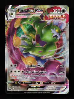 Tornadus VMAX 125/198 Ultra Rare SWSH06: Chilling Reign Pokemon Card - Image 1