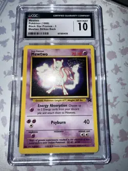 CGC GEM MINT 10 Mewtwo 1999 Black Star Promos 3 Pokemon TCG Mewtwo Strikes Back - Image 4