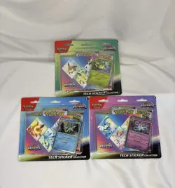 Pokemon TCG Prismatic Evolutions Tech Sticker Collection Blister Set of 3 Sealed - Image 1