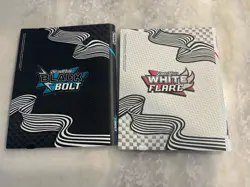 Pokemon TCG Black Bolt & White Flare Binder Set - Zekrom & Reshiram - Official - Image 2