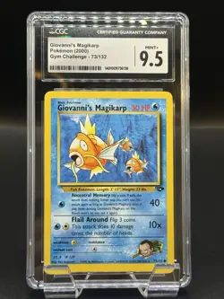 CGC 9.5 Pokemon Gym Challenge Giovanni’s Magikarp 73/132 - Image 1