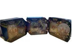 Pokemon TCG Shining Fates Tins - Eldegoss V, Cramorant V, Boltund V- 3 Tin Set - Image 1