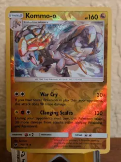 TCG Kommo-o #77/111 Reverse Holo Rare, Pokemon Sm-Crimson Invasion - Image 1