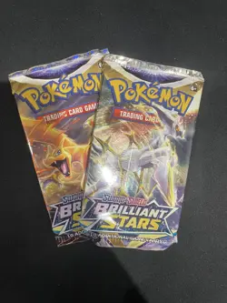 2 x Brilliant Stars Booster Pack - Pokemon TCG - New & Sealed - Image 1