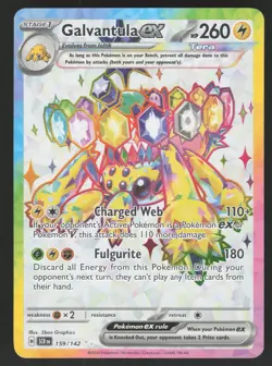Galvantula ex 159/142 Ultra Rare Pokemon TCG SV07: Stellar Crown NM - Image 1
