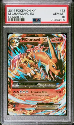 PSA 10 M Mega Charizard EX #13 Pokemon 2014 XY Flashfire Gem Mint - Image 1