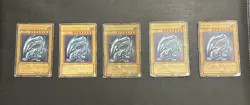 Yugioh Blue-Eyes White Dragon SDK-001 Ultra Rare Lot of 5 Unlimited DMG - Image 2