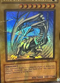 Yugioh Blue-Eyes White Dragon SDK-001 Ultra Rare Lot of 5 Unlimited DMG - Image 5