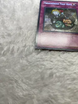 YuGiOh Secret Rare Treacherous Trap Hole 1st Edition CSOC-EN089 MP - Image 3