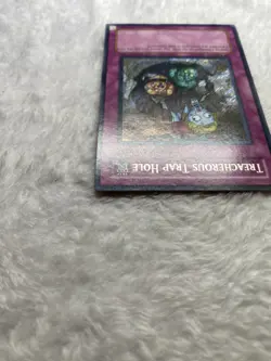 YuGiOh Secret Rare Treacherous Trap Hole 1st Edition CSOC-EN089 MP - Image 5