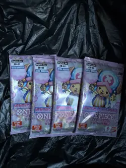One Piece Memorial Collection EB-01 Booster Pack New Sealed English [LOT OF 4] - Image 1