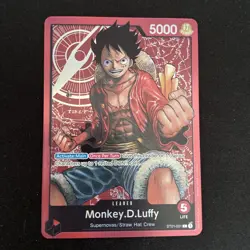 One Piece English Monkey.D.Luffy ST01-001 Leader Foil - Free Shipping - Image 1
