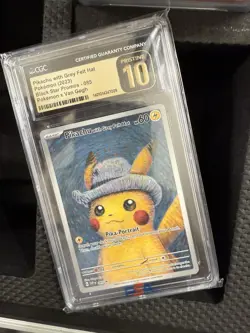 Pikachu with Grey Felt Hat 085 CGC Pristine 10 Van Gogh Promo Pokemon Card - Image 1