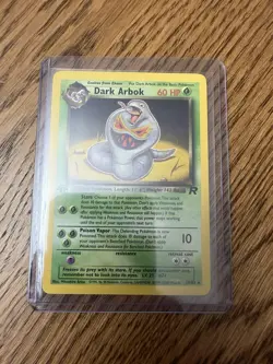 Dark Arbok 19/82 Rare Team Rocket 1st Edition Regular Pokemon TCG Card - Image 3