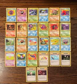 Pokemon TCG 1999 - Base Set/Jungle/Fossil LOT of 92 Cards (NO DUPLICATES) - MP - Image 3
