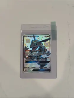 Shiny Rayquaza GX 177a/168 Hidden Fates Full Art Promo Pokemon Card NM - Image 1