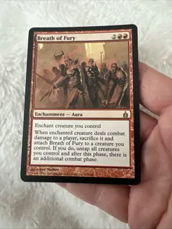 MTG Magic The Gathering Card Breath of Fury Ravnica: City of Guilds Regular 116 - Image 3
