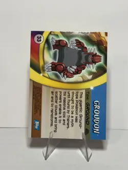 Pokemon Card Groudon No. 33 Topps Advanced Challenge *Foil* 2003 - Image 2