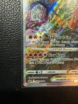 Charizard VSTAR SWSH262 SWSH: Sword & Shield Promo Cards Holo Off Center - Image 5