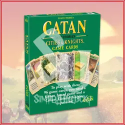 CATAN ACCESORIES: Cities & Knights Expansion Game Cards - 120 Cards - Image 1