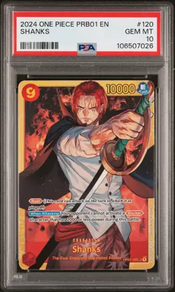 Shanks PSA10 2024 One Piece Prb01-Premium Booster -One Piece Card The Best- #120 - Image 1