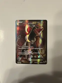 Pokemon TCG Houndoom EX Full Art Holo Ultra Rare Card 153/162 XY Breakthrough LP - Image 1