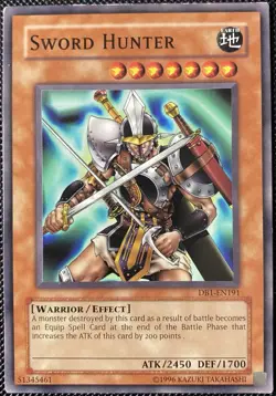 Sword Hunter DB1-EN191 Dark Beginning 1 Unlimited - Yugioh Card - Image 1