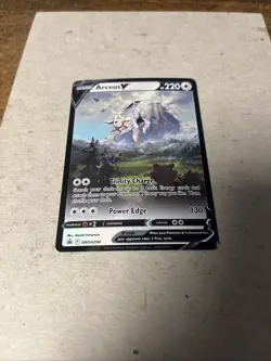 Pokemon TCG Arceus v SWSH204 Black Star Promo Card NM Condition - Image 2