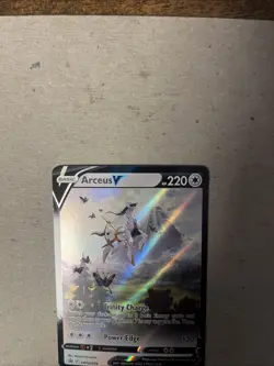 Pokemon TCG Arceus v SWSH204 Black Star Promo Card NM Condition - Image 3
