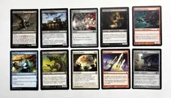 135 MTG MAGIC THE GATHERING 10 CARD MIXED LOT RARE GOLD UNCOMMON SILVER ♨ - Image 1