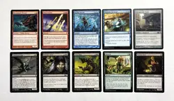 134 MTG MAGIC THE GATHERING 10 CARD MIXED LOT RARE GOLD UNCOMMON SILVER ♨ - Image 1