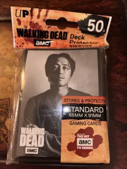 Ultra Pro Trading Card Deck Protector Sleeves Standard Walking Dead Glenn 50 Ct - Image 1