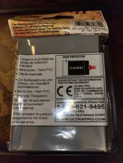 Ultra Pro Trading Card Deck Protector Sleeves Standard Walking Dead Glenn 50 Ct - Image 2