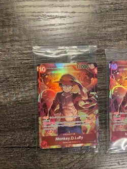 X2 Monkey.D.Luffy ST10-006 One Piece Promo Card Sealed! (Treasure Booster Set) - Image 5