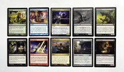 133 MTG MAGIC THE GATHERING 10 CARD MIXED LOT RARE GOLD UNCOMMON SILVER ♨ - Image 1