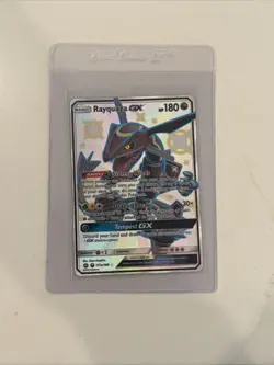Shiny Rayquaza GX 177a/168 Hidden Fates Full Art Promo Pokemon Card NM - Image 1