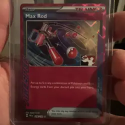 Max Rod 116/131 Prize Pack Series Card Holo Series 7 Stamped Play Pokemon TCG - Image 1