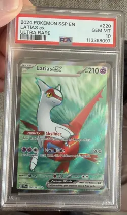 Latias Ex 229/191 PSA 10 Surging Sparks Full Art Ultra Rare Pokemon Card TCG - Image 1