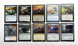131 MTG MAGIC THE GATHERING 10 CARD MIXED LOT RARE GOLD UNCOMMON SILVER ♨ - Image 1