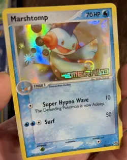 Pokemon Marshtomp Holo Card 36/106 EX Emerald Stamped - Image 3