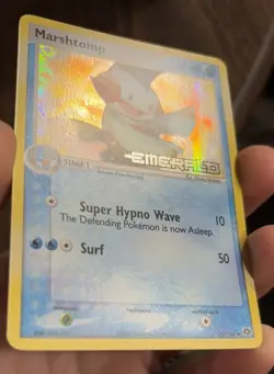 Pokemon Marshtomp Holo Card 36/106 EX Emerald Stamped - Image 4