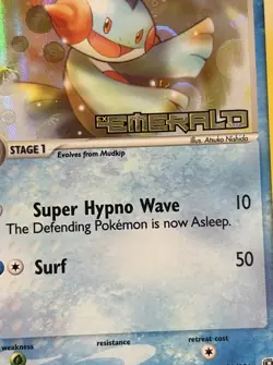 Pokemon Marshtomp Holo Card 36/106 EX Emerald Stamped - Image 5