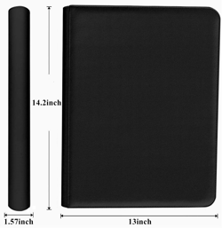 12 Pocket 720 Pockets Trading Card Binder, Ringless Side Loading Card Holder Alb - Image 4