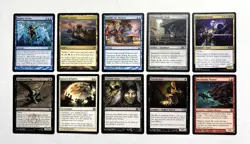129 MTG MAGIC THE GATHERING 10 CARD MIXED LOT RARE GOLD UNCOMMON SILVER ♨ - Image 1