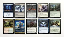 128 MTG MAGIC THE GATHERING 10 CARD MIXED LOT RARE GOLD UNCOMMON SILVER ♨ - Image 1