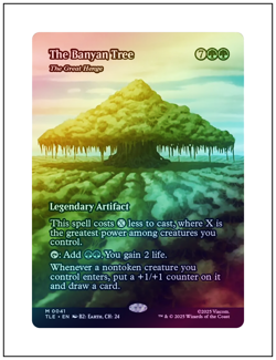 1x The Banyan Tree - The Great Henge, Borderless Art Foil, Avatar, Magic MTG NM - Image 1