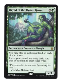 Dryad Of The Ilysian Grove Non-Foil *PROMO* MTG THB MT/NM Plainswalker Stamp - Image 1