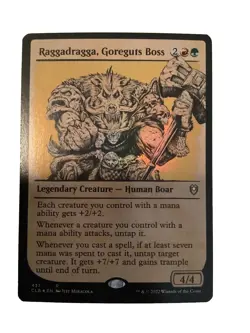 MTG CLB: Raggadragga, Goreguts Boss (Legendary Creature) Showcase Foil 437 - Image 1