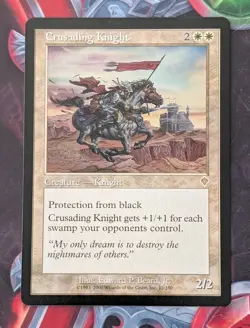 MTG Invasion Rare CRUSADING KNIGHT SP - Image 1